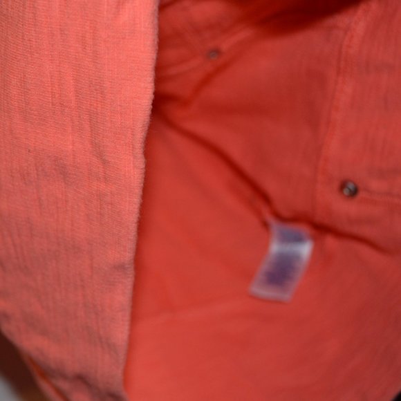 LIZWEAR Cotton Coral Pink Zip-up Jacket S/CH/P - Picture 5 of 6